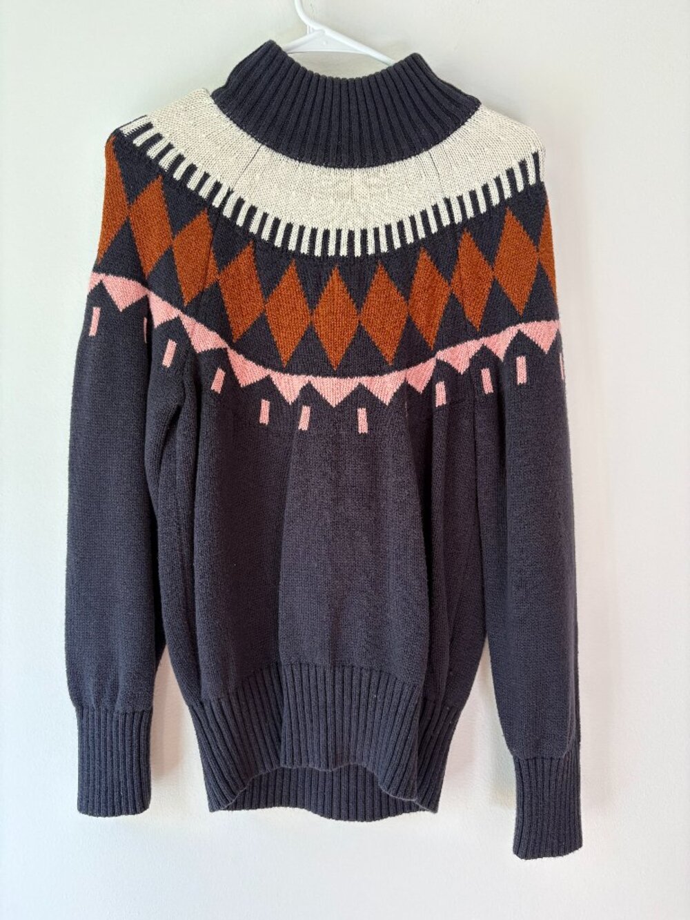 Free Assembly Geometric Fair Isle Sweater